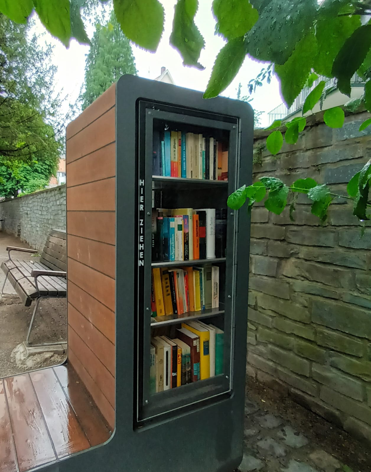 Aussenansicht Bücherschrank