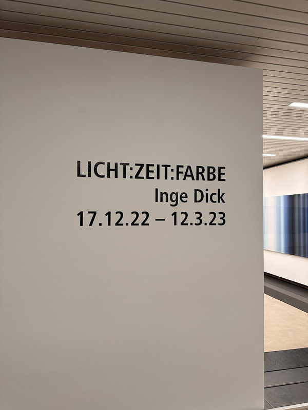 Schriftzug Austellungsdaten